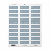 Elegantes Minimal Blaues Geschäftslogo Rücksendead (Vorne)