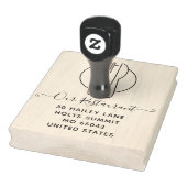 Elegantes Minimal Class Restaurant Beruflich Gummistempel (Stempel)