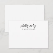 Elegantes Minimal Einfach Modernes Business Mitteilungskarte (Vorne/Hinten)