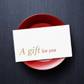 Elegantes Minimal-Geschenkgutschein Rabattkarte