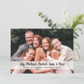 Elegantes Minimal Merina Custom Foto Feiertagskarte (Stehend Vorderseite)