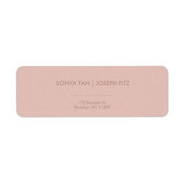 Elegantes Minimal Modern Wedding Return Label