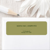 Elegantes Minimal Modern Wedding Return Label (Insitu)