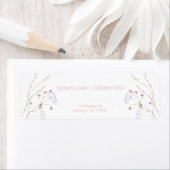 Elegantes Minimal Modern Wedding Return Label (Insitu)