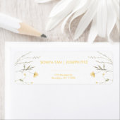 Elegantes Minimal Modern Wedding Return Label (Insitu)