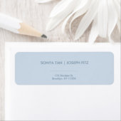 Elegantes Minimal Modern Wedding Return Label (Insitu)