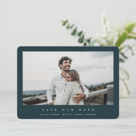 Elegantes Minimal Modernes Single Fotograf Save The Date