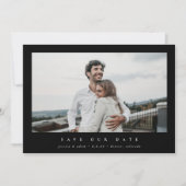 Elegantes Minimal Modernes Single Fotograf Save The Date (Vorderseite)