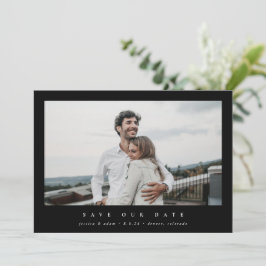 Elegantes Minimal Modernes Single Fotograf Save The Date