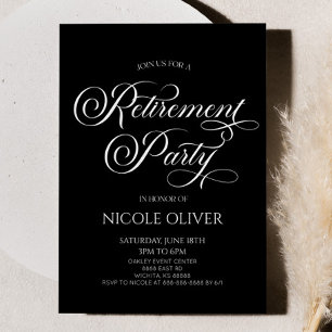 Elegantes Minimal-Party für Minimalistische Alters Einladung