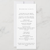 Elegantes Minimal-Script-Schwarz-weiß-Hochzeitspro (Rückseite)