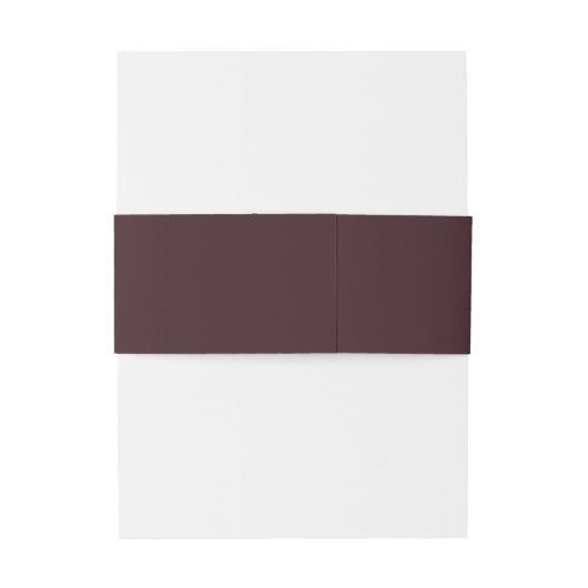 Elegantes Minimal Siegel braun Moderne Hochzeit Einladungsbanderole (Rückseitenbeispiel)