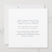 Elegantes Minimal Square Triple Foto Feiertagskarte (Rückseite)