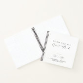 Elegantes Minimal Wedding Guest Book Notizblock (Innenseite)