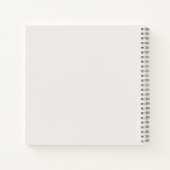 Elegantes Minimal Wedding Guest Book Notizblock (Rückseite)