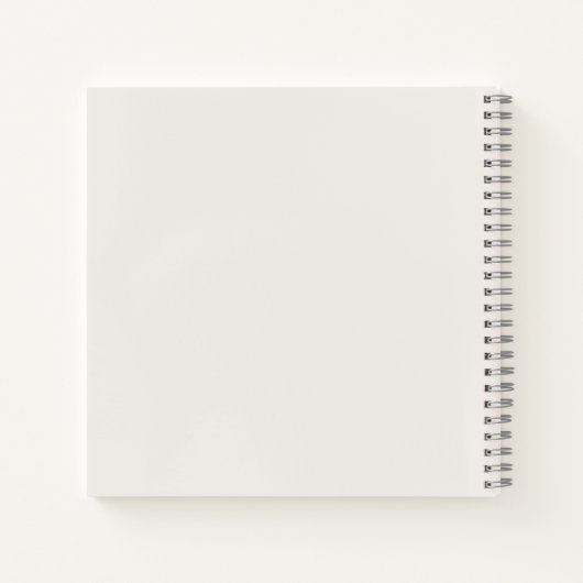 Elegantes Minimal Wedding Guest Book Notizblock (Rückseite)