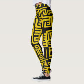 Elegantes minimales afrikanisches Stammes- Leggings (Links)