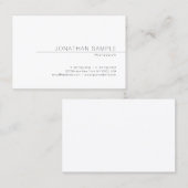 Elegantes minimales Design Beruflich Schlicht Mode Visitenkarte