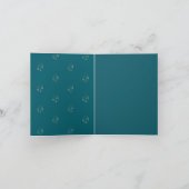 Elegantes minimales Floraldesign Einladung (Innenseite)