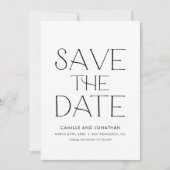 Elegantes Minimales Foto Save the Date (Vorderseite)