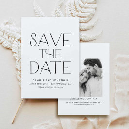Elegantes Minimales Foto Save the Date