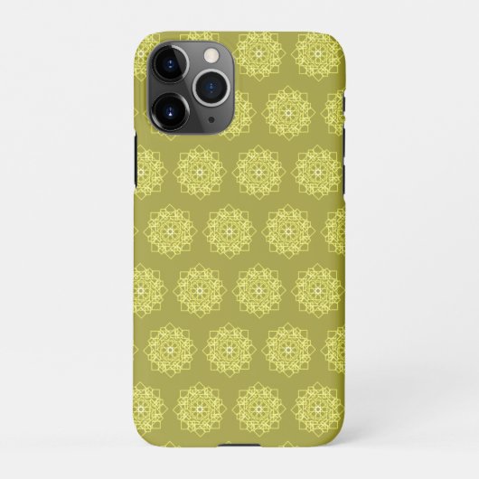 Elegantes minimales geometrisches Gradient Gold iPhone Hülle (Rückseite)