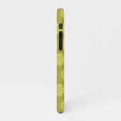 Elegantes minimales geometrisches Gradient Gold iPhone Hülle (Linke Seite)