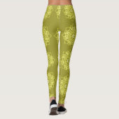 Elegantes minimales geometrisches Gradient Gold Leggings (Rückseite)
