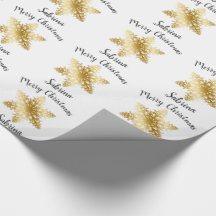 Elegantes, minimales Goldschneeflockenmuster