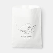 Elegantes, minimales, handschriftliches Brautparty Geschenktütchen (Vorderseite)
