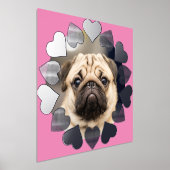 Elegantes minimales Herz-Foto Foliendrucke (Ablage )