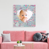 Elegantes minimales Herz-Foto Leinwanddruck (Insitu (Wohnzimmer))