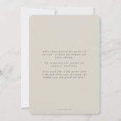 Elegantes minimales Multi-Foto Save The Date (Rückseite)