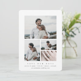 Elegantes minimales Multi-Foto Save The Date
