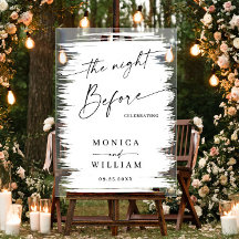 Elegantes Minimalist WELCOME Rehearsal Dinner