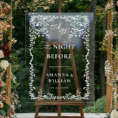 Elegantes Minimalist WELCOME Rehearsal Dinner Acrylschild