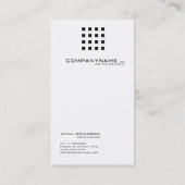 Elegantes, minimalistic Visitenkarteschwarzes u. Visitenkarte (Rückseite)