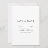 Elegantes Minimalistisch Arch-Foto Save the Date Einladung (Vorderseite)