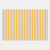 Elegantes, Minimalistisch-gelbes Muster Geschenkpapier Set (Vorderseite 3)