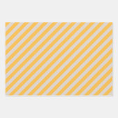 Elegantes, Minimalistisch-gelbes Muster Geschenkpapier Set (Vorderseite 2)