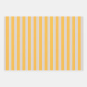 Elegantes, Minimalistisch-gelbes Muster Geschenkpapier Set (Vorderseite)