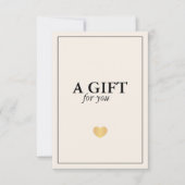 Elegantes Minimalistisch Luxus Weißes Goldenes Her (Vorderseite)