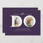 Elegantes Minimalistisch machen wir Save the Date (Vorne/Hinten)