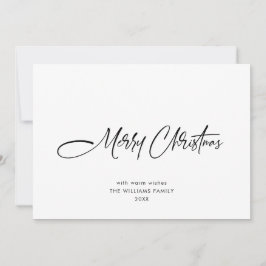 Elegantes Minimalistisch Modernes Weihnachtsgrüßen Feiertagskarte