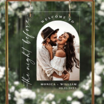 Elegantes Minimalistisch Welcome Probe Dinner Foto