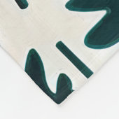 Elegantes Minimalistisches Abstraktes Forstmonogra Fleecedecke (Ecke)