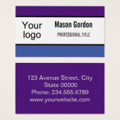 Elegantes, minimalistisches Abzeichen (Vorne & Hinten)