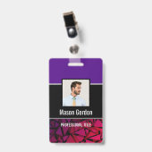 Elegantes, minimalistisches Abzeichen Ausweis (Vorderseite mit Clip)