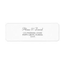 Elegantes Minimalistisches Adressetikett