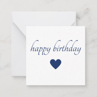Elegantes Minimalistisches Alles Gute zum Geburtst Mitteilungskarte